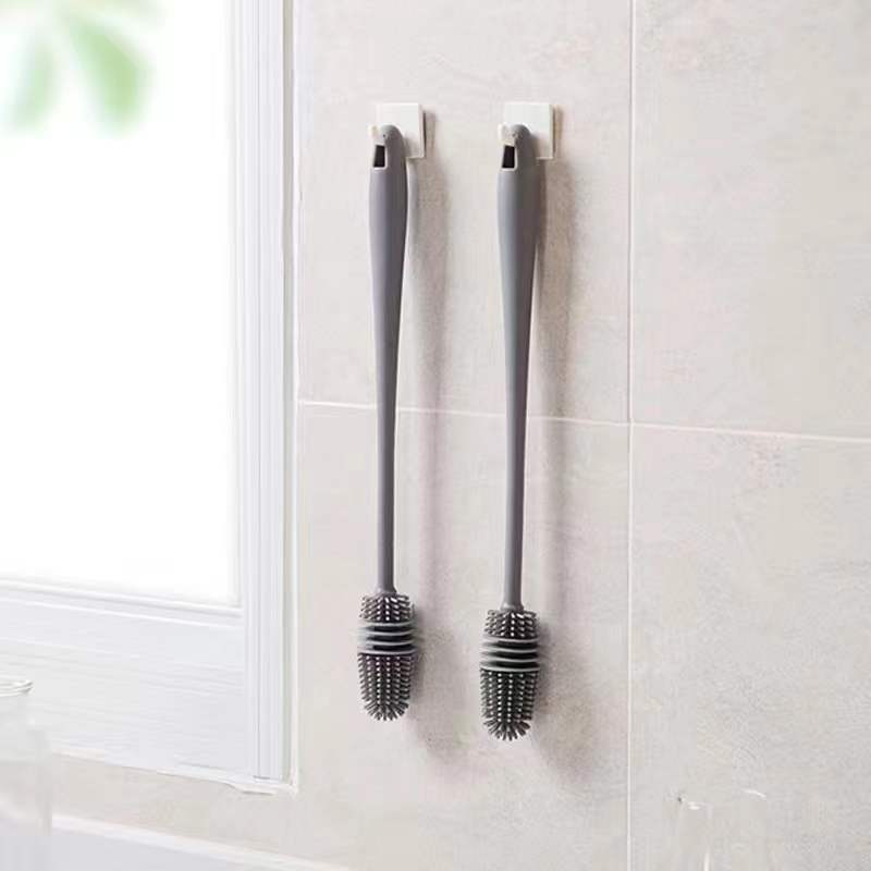 Wash Cup Artifact Rotating No Dead Angle Cup Brush Milk Bottle Brush Special Long Handle Gap Tea Stain Cleaning Silicone Brush