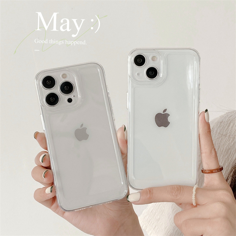 簡約透明太空殼適用iphone13promax蘋果12手機殼11全包防摔XR軟殼