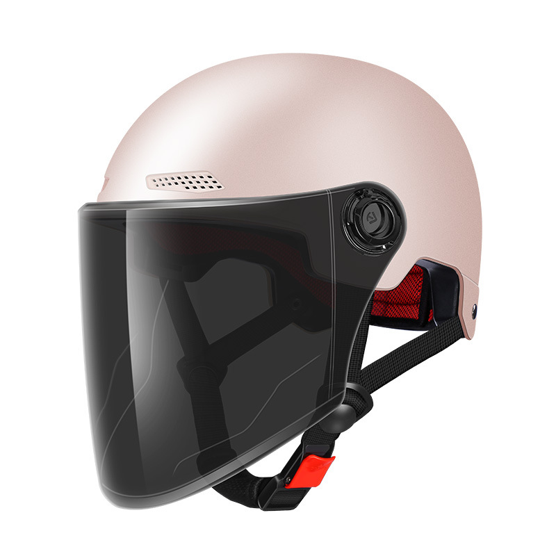 3c Certification Helmet Electric Car Men's And Women's New National Standard Summer Sunscreen Helmet Solid Color Four Seasons Half Helm_voghion.com