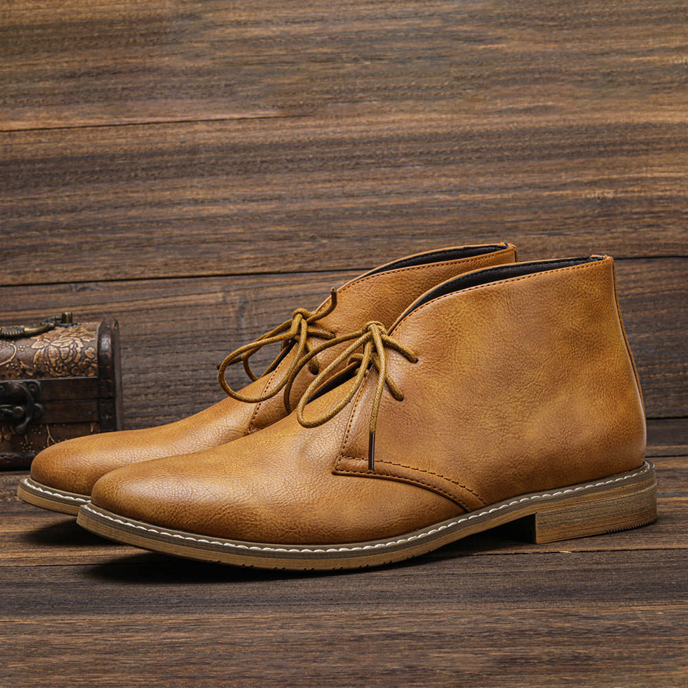 Factory cross-border plus size men's shoes retro desert boots classic polo boots polished color Amazon independent station foreign trade