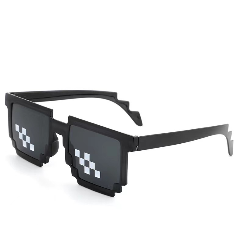 Hot-selling funny party mosaic glasses color printing mosaic sunglasses decoration magic mosaic sunglasses