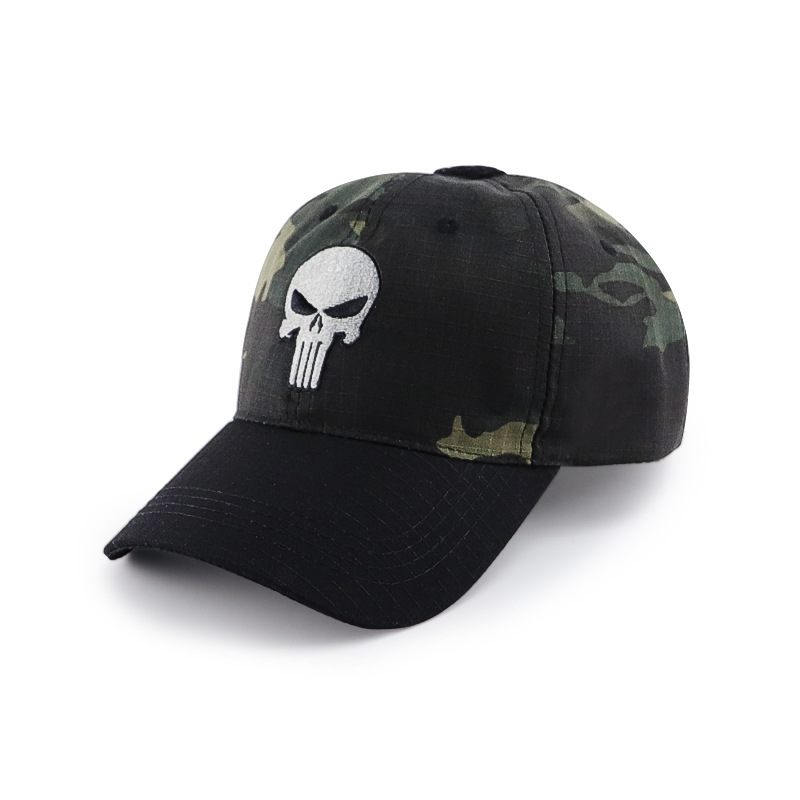 2022 new color matching embroidered baseball cap MC camouflage hat military fans outdoor equipment sports cap cross-border supply