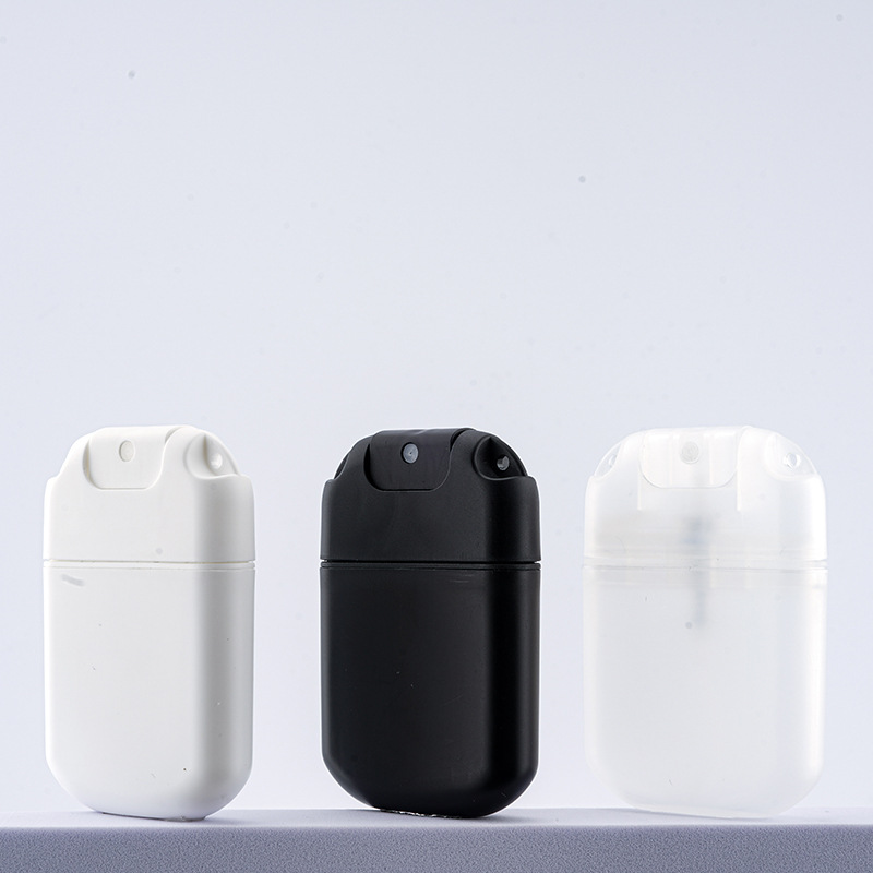 in stock 30ml Portable Perfume Mosquito Repellent Spray Bottle U-shaped Card Small Empty Reusable Bottle with Hook
