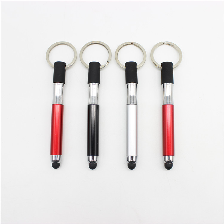 Key Ring Touch Screen Ballpoint Pen Cross-border Hot Sale Touch Screen Capacitance Pen Mini Handwriting Insert Advertising Touch Screen Pen