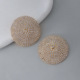 Geometric round chest patch-gold