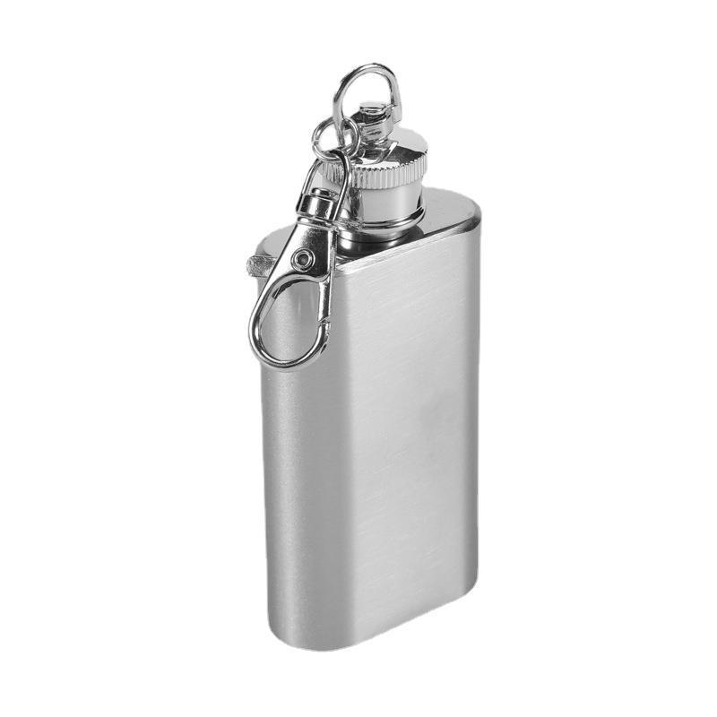 メーカー卸売り携帯小酒壺ステンレス酒壺1-2オンス酒壺キーホルダー付き|undefined