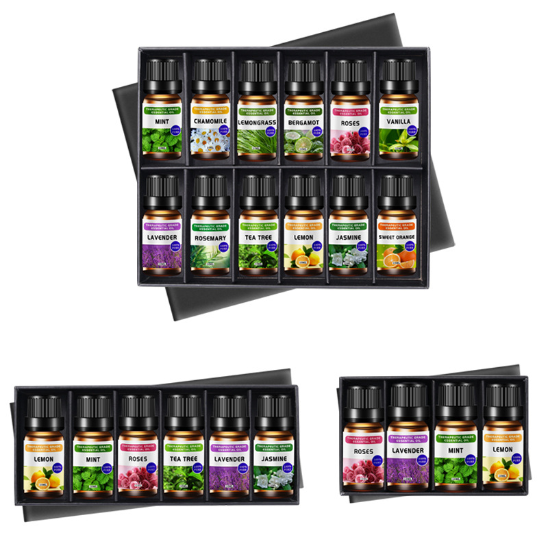 Single aromatherapy essential oil kit 10ml multi-size lavender rose cross-border plant aromatherapy essential oil kit