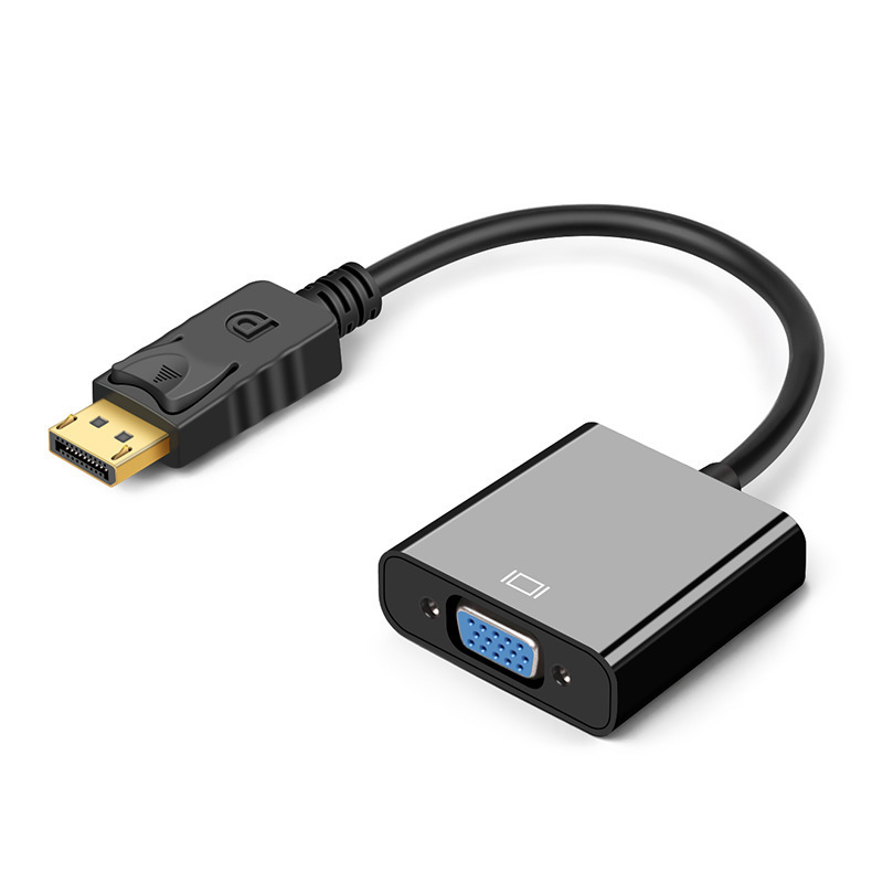 Large DP to VGA HD adapter DisplayPort lightning full copper chip 1080p video converter