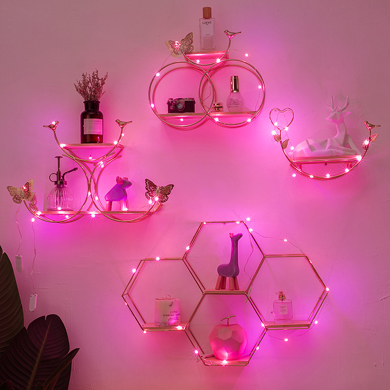 Living Room Bedroom Room Arrangement Restaurant Decorations Storage Rack Nordic Style ins Hydroponic Simple Wall Hanging Decoration