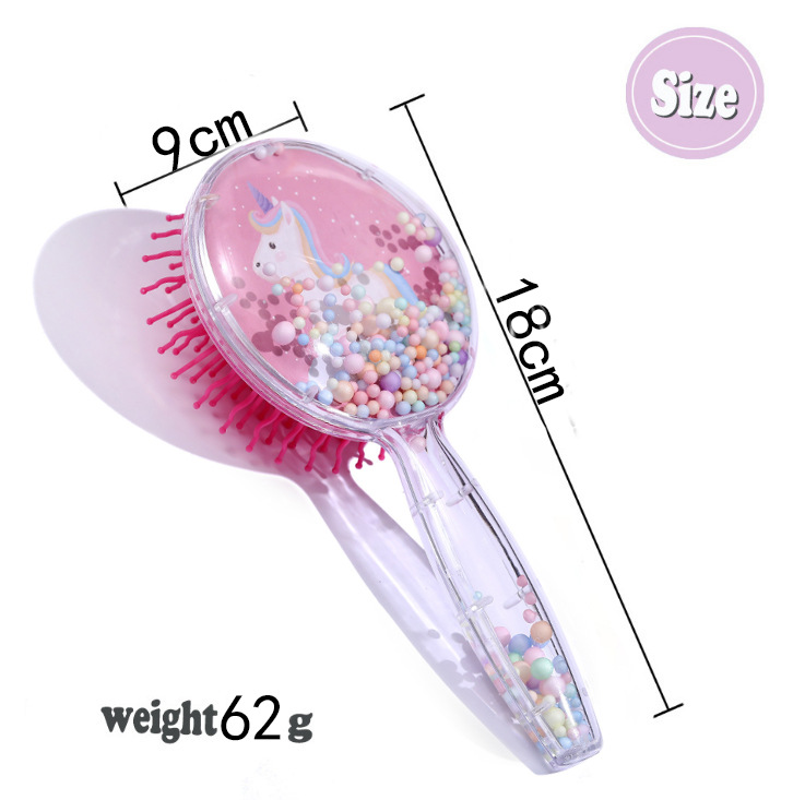Round Transparent Air Cushion Comb Cat Long Ear Rabbit Cute Girl Souvenir Hair Comb Small Batch Logo Printing