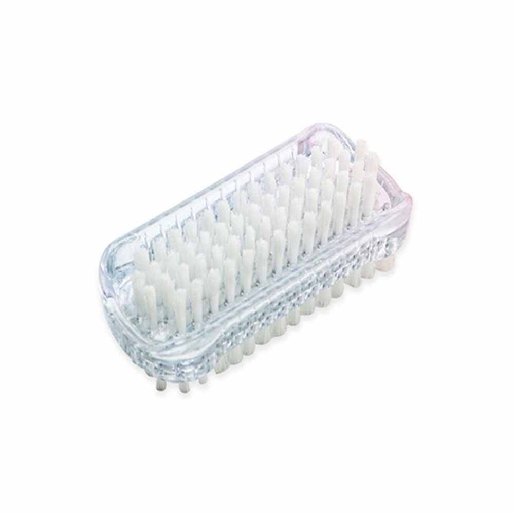 In stock wholesale plastic nail brush double-sided nail powder dust brush nail tools nail seam cleaning hand washing brush suit