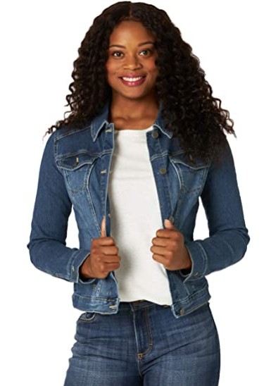 Amazon New 2021 Foreign Trade Women's Clothing European and American Fashion Short Denim Jacket Women's Slim Long Sleeve Jacket