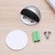 Non-magnetic brushed steel double hole (with rubber screw)