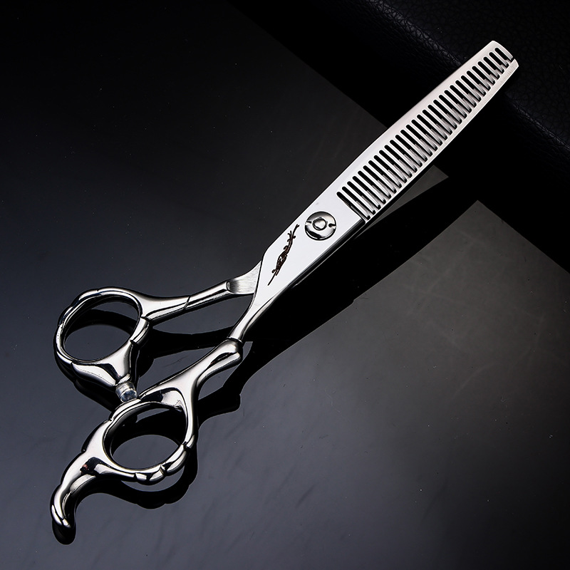 A generation of professional large favorably 440c hair scissors hair stylist professional tooth scissors seamless barber salon scissors