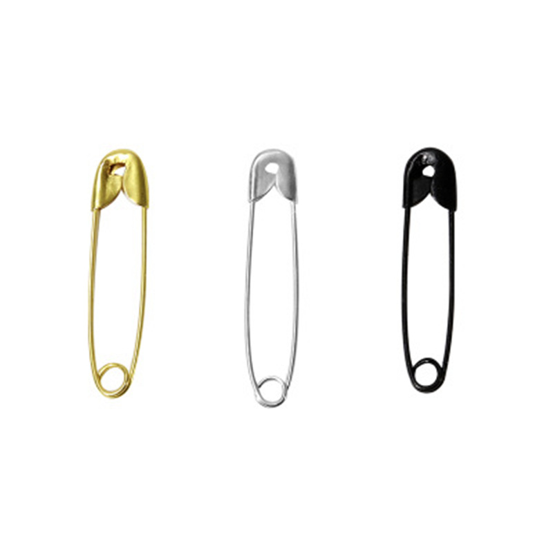Butterfly safety pin nickel plated metal buckle Golden Silver Black insurance pin tag brooch wholesale