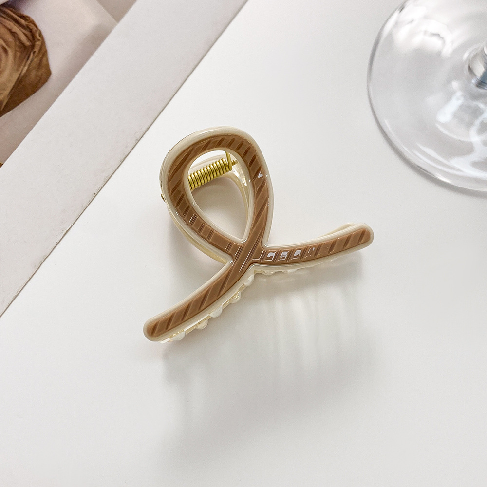 Corea del Sud clip a strisce forcina per capelli per bambini semplici accessori per capelli di alta qualità semi-cravatta forcina di piccole dimensioni commercio estero vendita calda_voghion.com