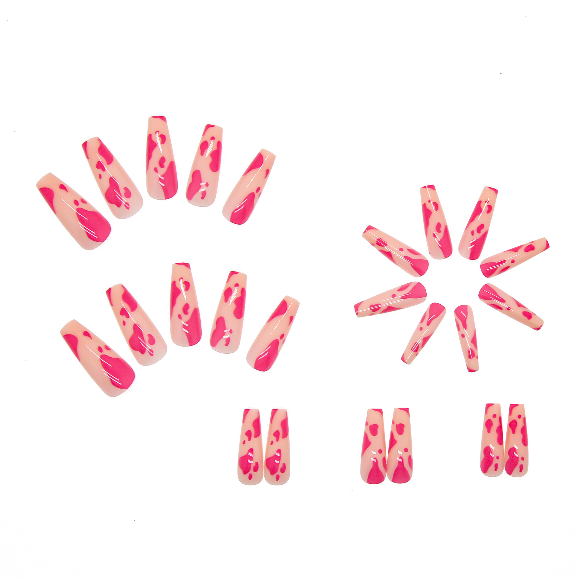 Nail nail long ballet nail European and American nail nail nail stickers press on nails 24 pieces