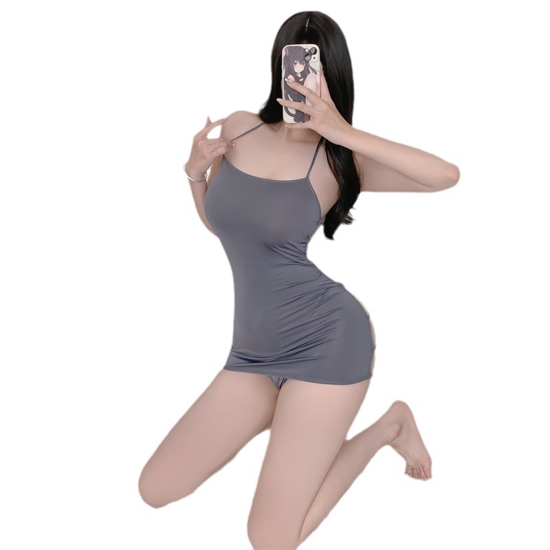 At three o'clock in the night, the hollowed-out hip wrap skirt women's sexy suspenders nightgown hot U-shaped Dew passion free sexy underwear batch