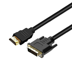 Fabricante en stock HDMI a DVI cable de conversión mutua bidireccional DVI a HDMI HD cable adaptador de vídeo dvi-hdmi cable