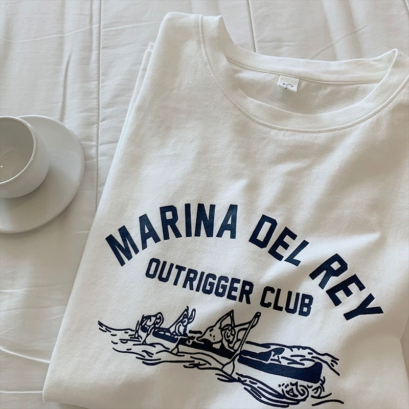 Summer Heavy Cotton Short-sleeved T-shirt Women's Korean Style Women's Inner Shoulder Top Base Shirt Clothing White T Foreign Trade