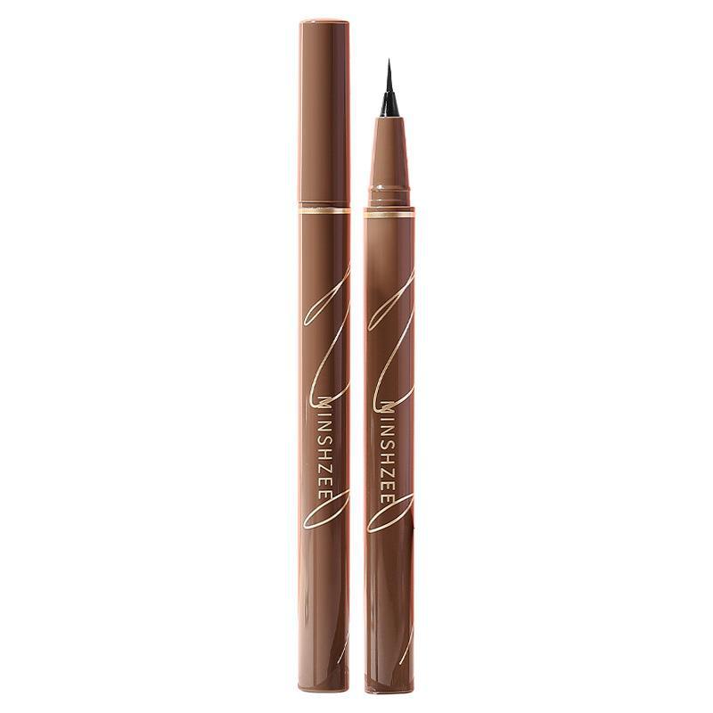 MINSHZEE Ming Xizhi Eyeliner Very Thin Women's No Snob Durable Waterproof Sweat-proof Novice Brown White Durable