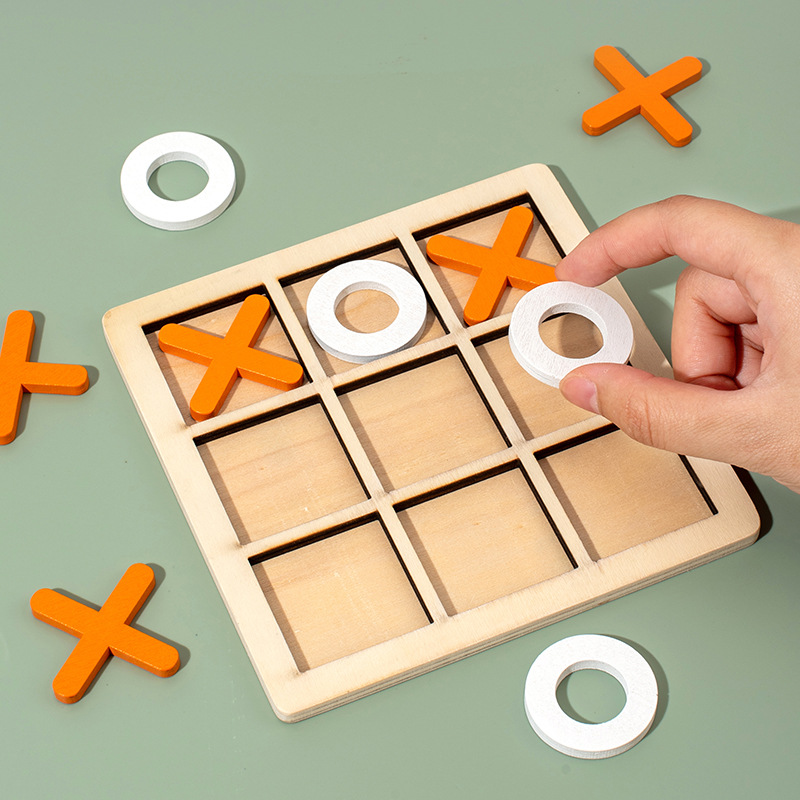 tic-tac-toe XO Sanchi Children's Fun Desktop Game Lianliankan Chess Kindergarten Primary School Parent-Child Educational Toys