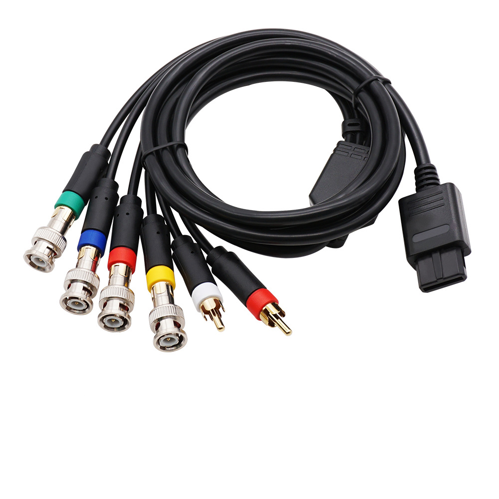 Линия мониторинга цвета NGC/N64/SFC/SNES RGBS Красный Зеленый Синий RGB + Синхронизация видео-аудио линии с головкой Q9