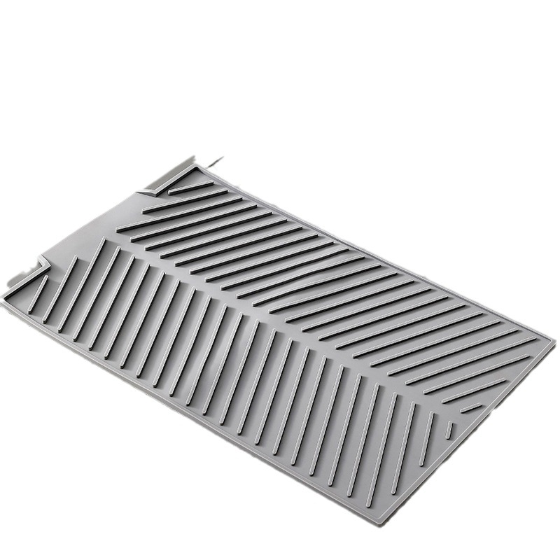 Silicone bowl and chopsticks draining mat sink splash-proof pool side table drain board water-proof household splash-proof table baffle