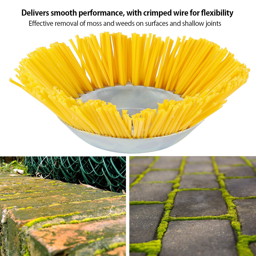 8 inch 200mm nylon wire weeding wheel lawn mower universal Garden steel wire weeding brush mowing head mowing accessories