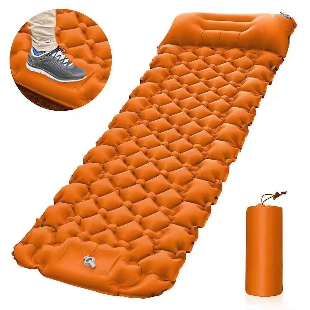 Outdoor Inflatable Mat Lightweight Carrying Outdoor Camping Foot Moisture-proof Inflatable Sleeping Mat Lunch Break Car Inflatable Mat
