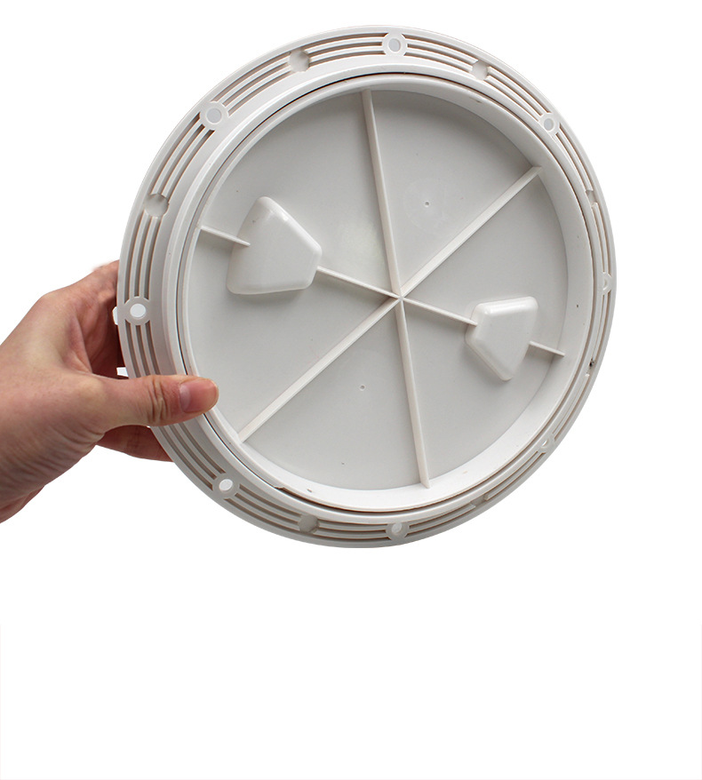 Marine yacht inspection hole round deck hatch cover white non-slip hand hole cover inspection work cover hatch cover