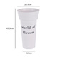 Round flower barrel large [white] 1; see sku description
