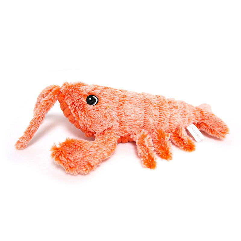 Gravity Jumping Shrimp Crazy Lobster Electric Shrimp Crazy lobster USB Plush Cat Toy