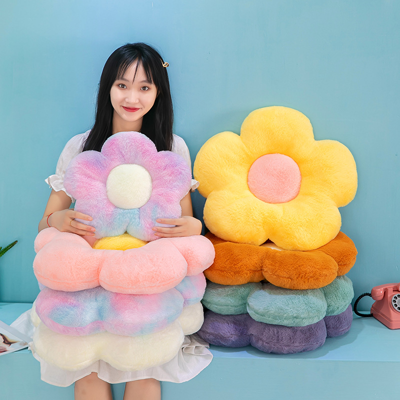 Cross-border daisy flower cushion sofa cushion office pillow plush toy doll sunflower pillow