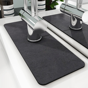 Diatomite Faucet Pad Bathroom Washstand Splash-proof Pad Sink Pad Wash-free Waterproof Thickened Faucet Gasket