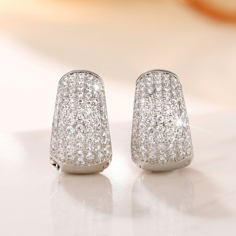 Gioielli unisex Moda moda orecchini zircone multicolore temperamento orecchini cristallo gioielli_voghion.com