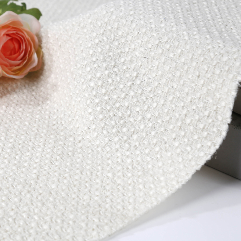Product label 89111 Chanel style fabric 2022 coarse woven tweed coat fabric shoes and hats luggage fabric