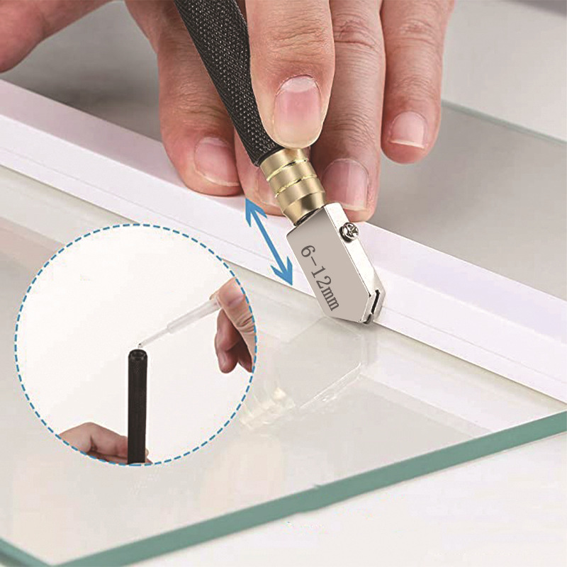 Cross-border wholesale glass knife set multifunctional marble tile roller cutter head Black Diamond scratching knife