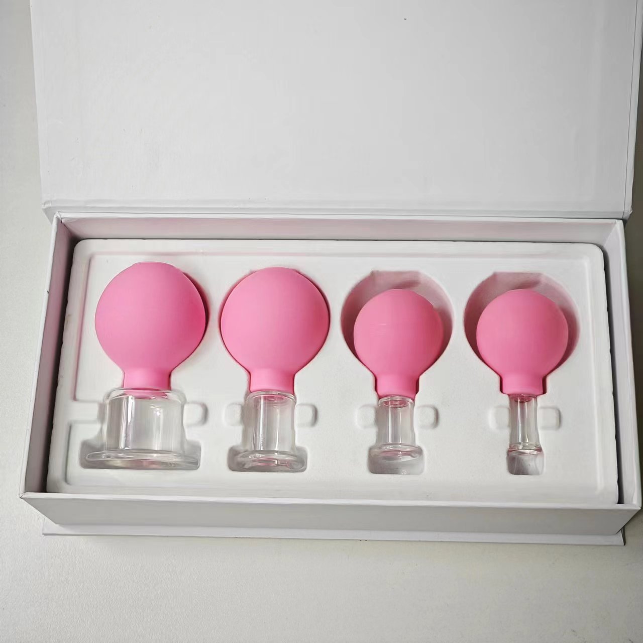 Upgraded vacuum silicone facial beauty jar household walking jar cup facial lifting cupping ball skin filling beauty cupping Cup