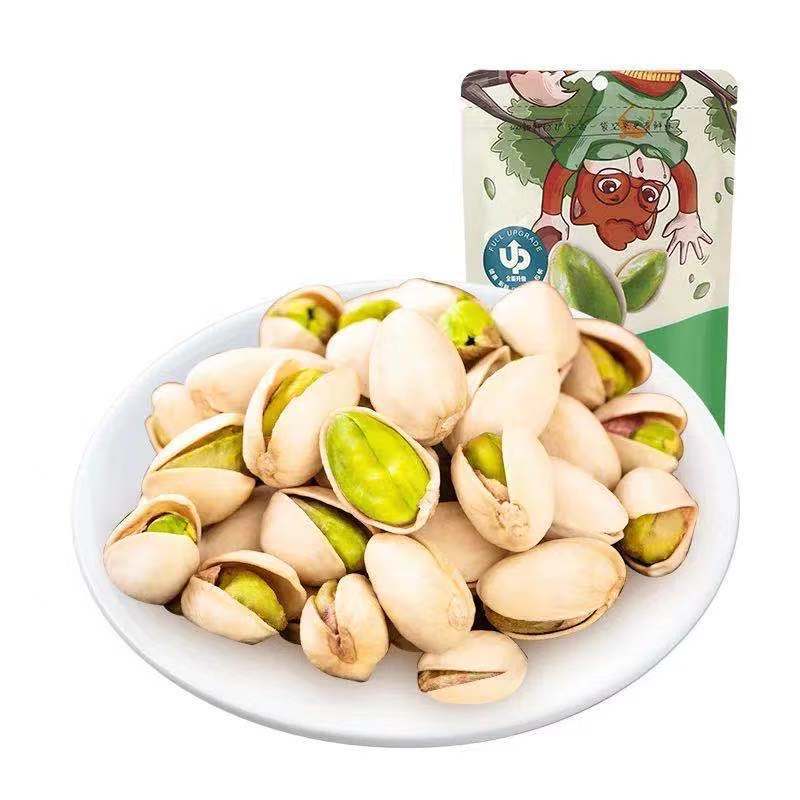 One-piece delivery three squirrel pistachio 100 g/bag primary color non-bleached nuts casual snacks dried fruit Free Shipping