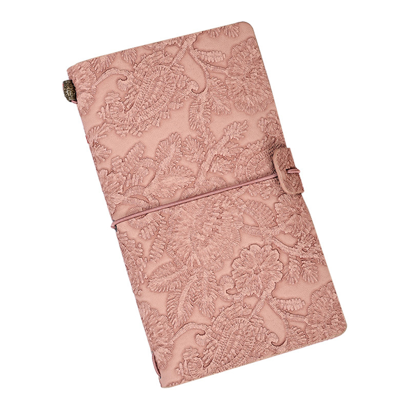 Spot Travel Notebook Retro European Style Lace Carved Girl's A6 Hand Ledger Portable Student Fresh Diary