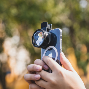 Lente del teléfono móvil transmisión en vivo universal 49mm cámara de fotografía virtual caleidoscopio externo Filtro de efectos especiales foto multi-PRISMA