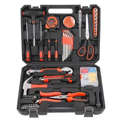 Household hardware tools set family Manual combination maintenance set real estate gift toolbox wholesale