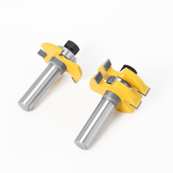 2-piece set 1/2 handle woodworking milling cutter set woodworking tool set 2-piece mortise and tenon tool woodworking tool set