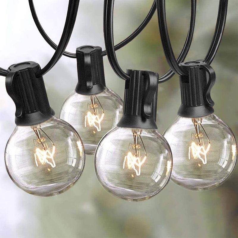 Outdoor E12 light string G40 light string g40LED European gauge retro clear tungsten lamp Edison lamp Christmas Decoration lamp
