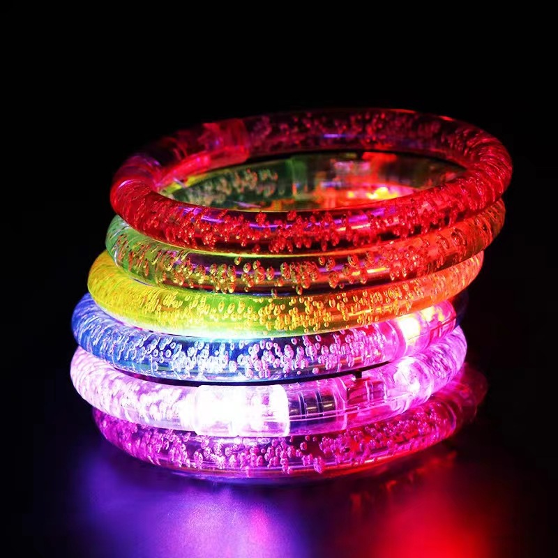 LED luminous bracelet luminous bracelet colorful bubble bracelet acrylic flash bracelet concert cheer props