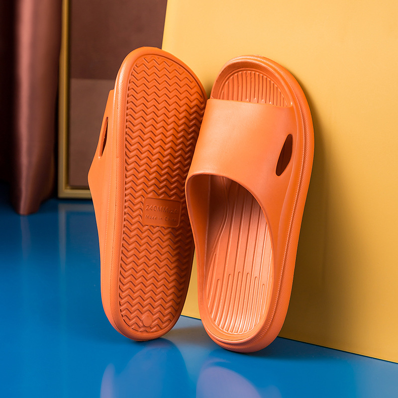 Slippers Home Summer Home Non-slip Wear-resistant Shallow Mouth Thin Comfortable Classic Bathroom Bath Couple Slippers Wholesale