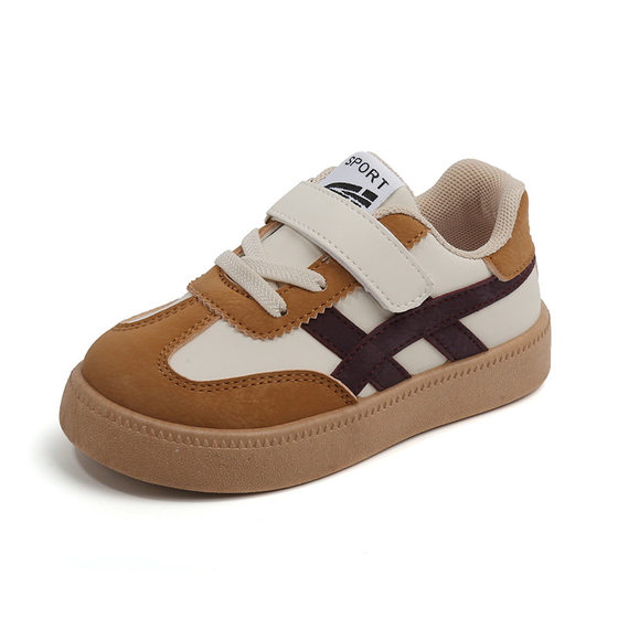 Children's German training shoes 2024 spring and autumn boys' sneaker casual sneakers girls' white shoes soft bottom baby argan shoes