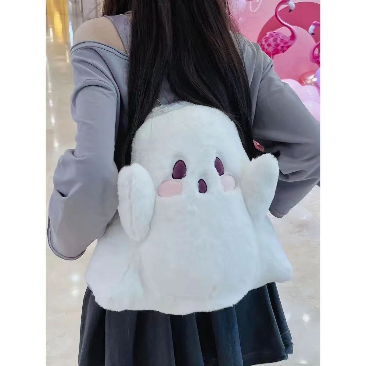 Новый рюкзак Ghost Imp, Женская Персонализированная плюшевая кукольная сумка, рюкзак в японском стиле с милыми героями мультфильмов