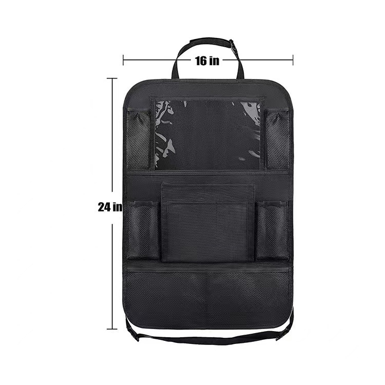 Cross-border 600D Oxford cloth car seat iPad storage bag car storage chair back storage bag car storage bag